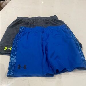 Boys Under Armour Blue and Gray Shorts Set